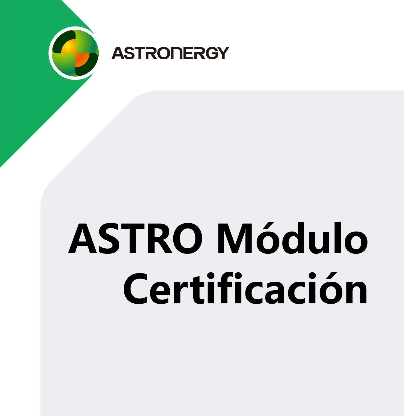 ASTRO Single Glass Módulo Certificación IEC61215 & IEC 61730